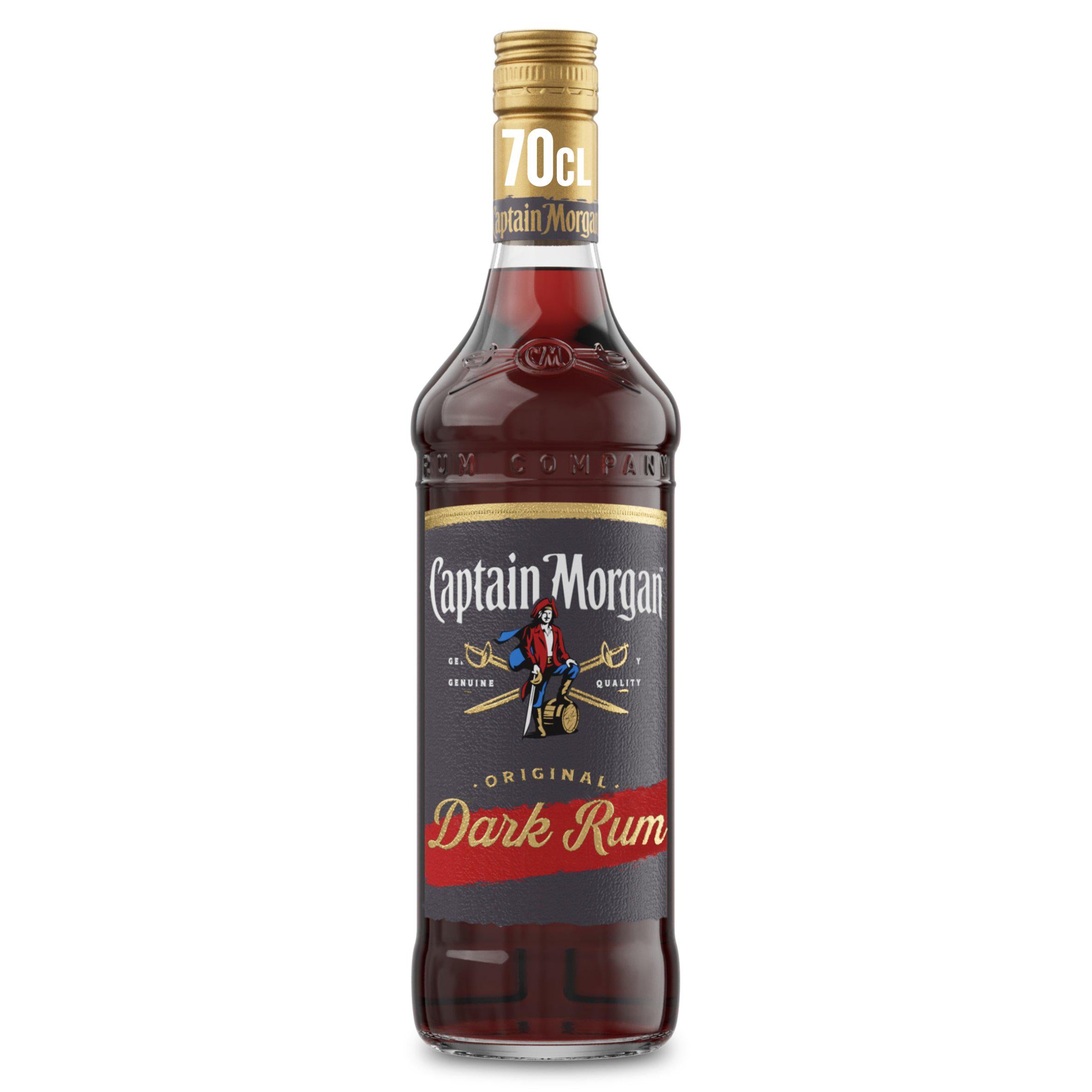 Captain Morgan Dark Rum 70cl, UK version