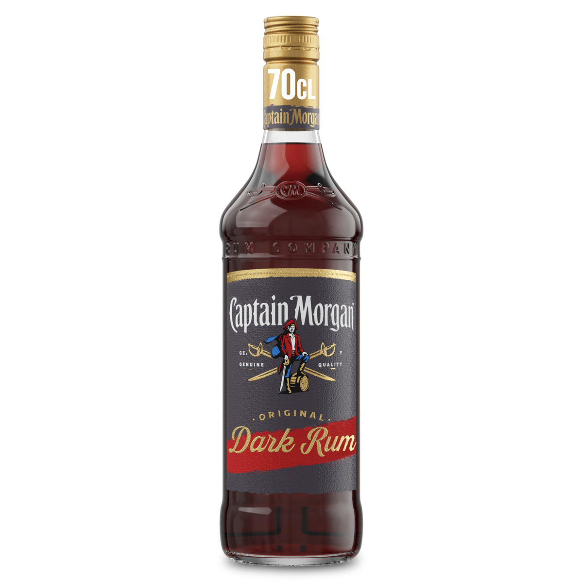 Captain Morgan Dark Rum 70cl, UK version