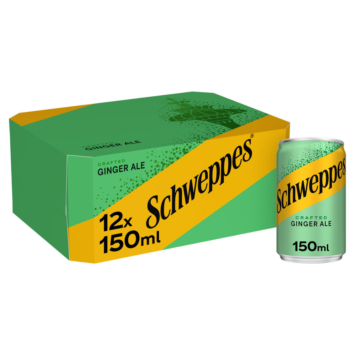 Schweppes Canada Dry ginger ale 12x150ml, UK version