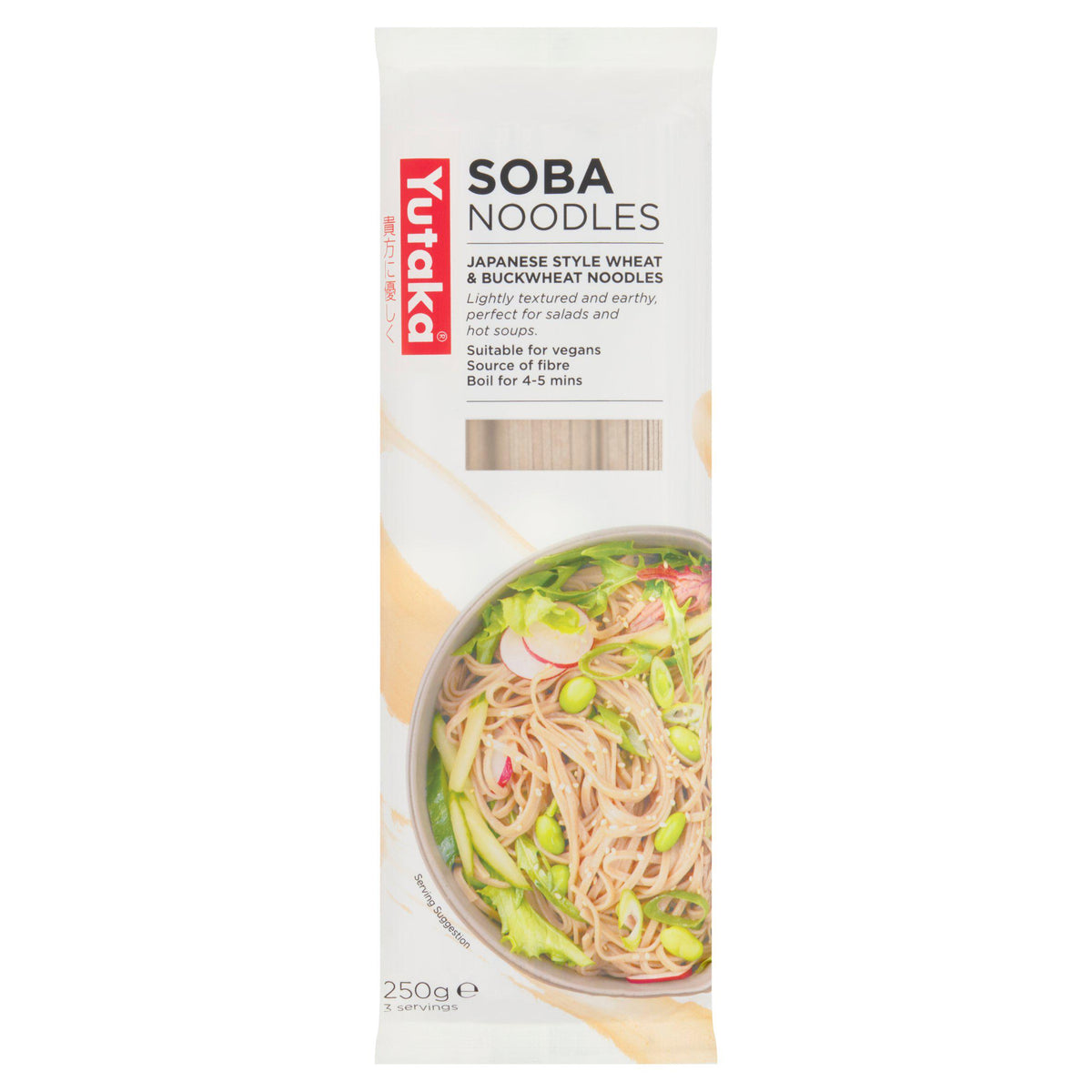 Yutaka Soba Noodles Japanese Wheat Buckwheat 250g (British brand)