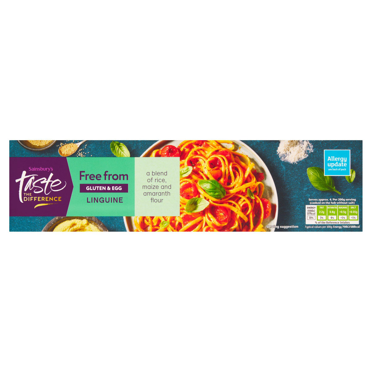 Sainsbury's free from linguine pasta 400g, UK version