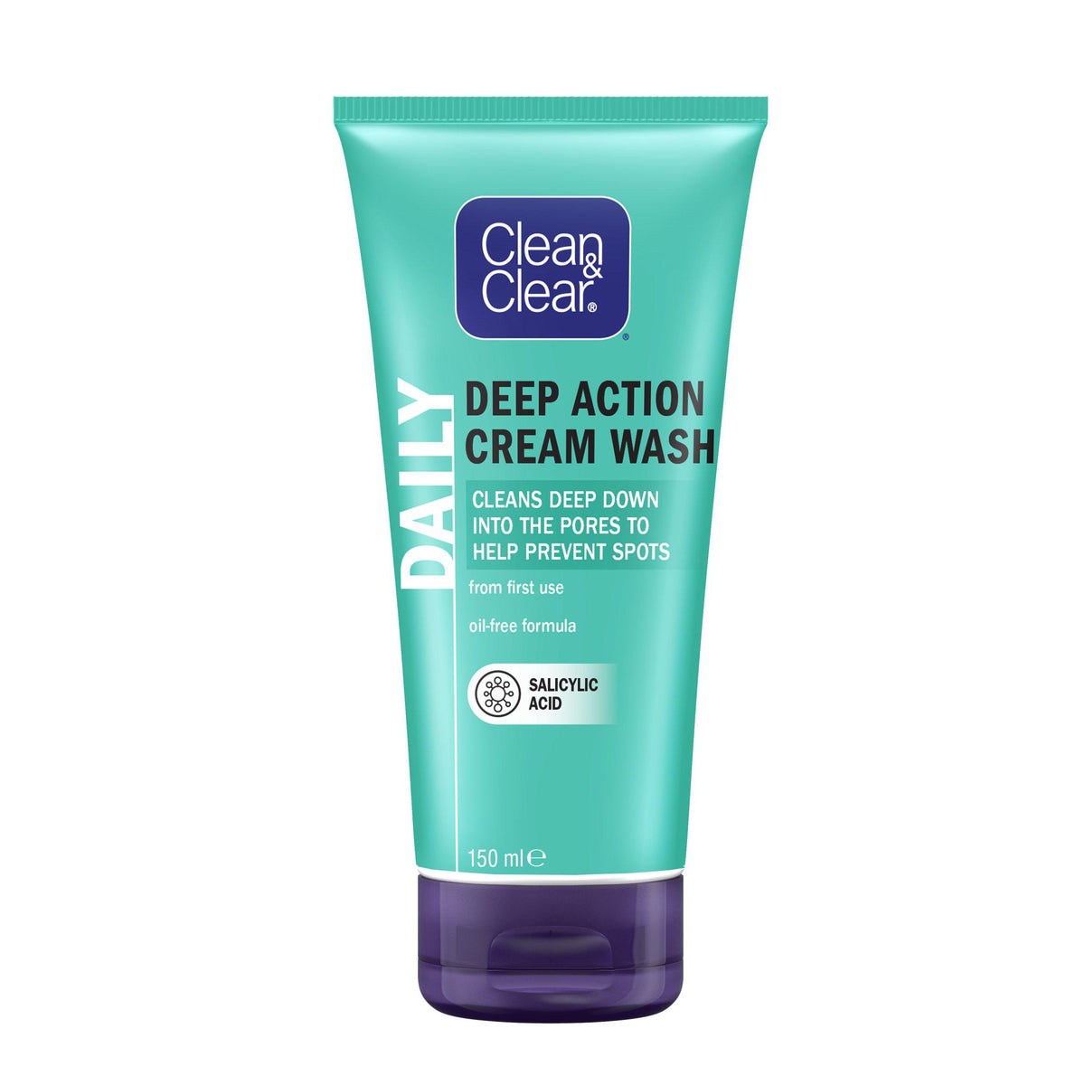Clean & Clear Deep Action Cream Wash 150ml - British product