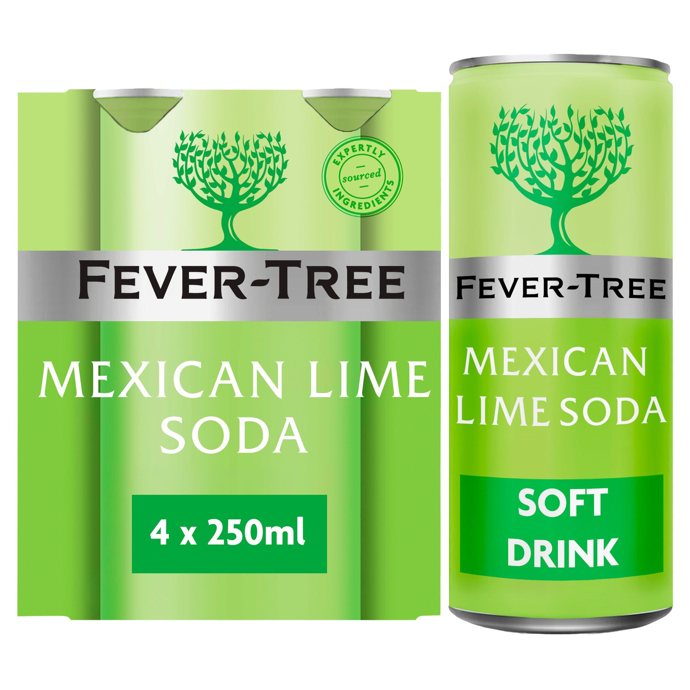 Fever-Tree Sparkling Mexican Lime 4x250ml - British product