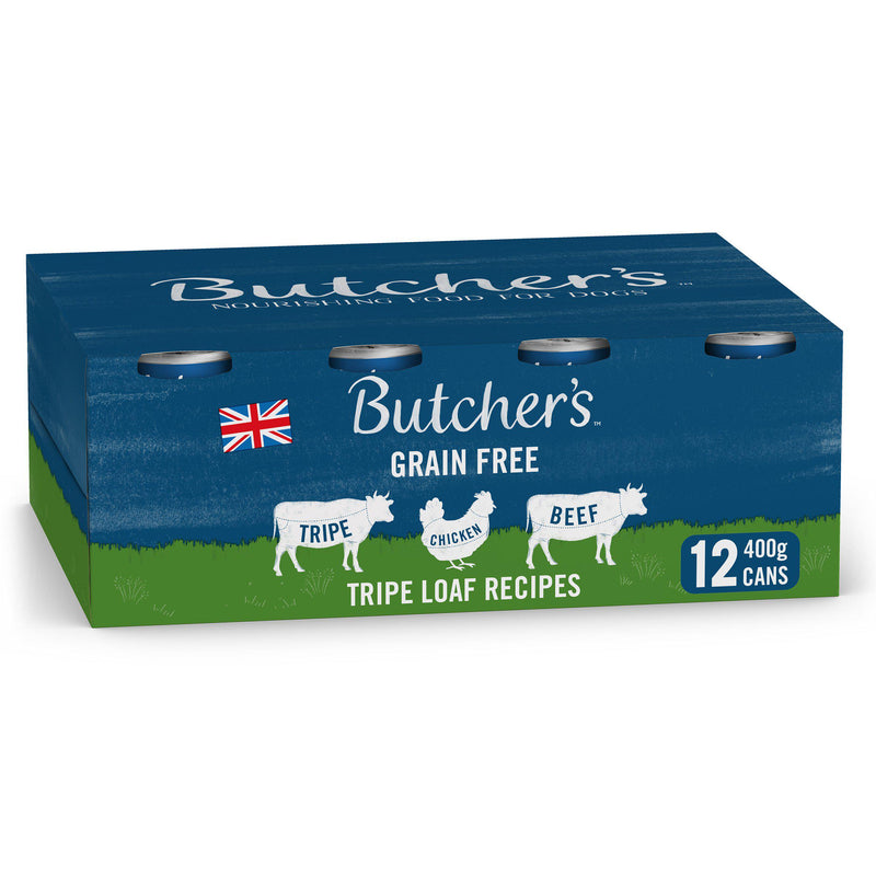 Butcher's dog food Tripe Loaf 12x400g, UK version
