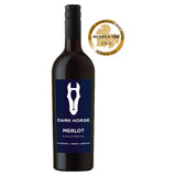 Dark Horse Merlot red wine 75cl, UK version