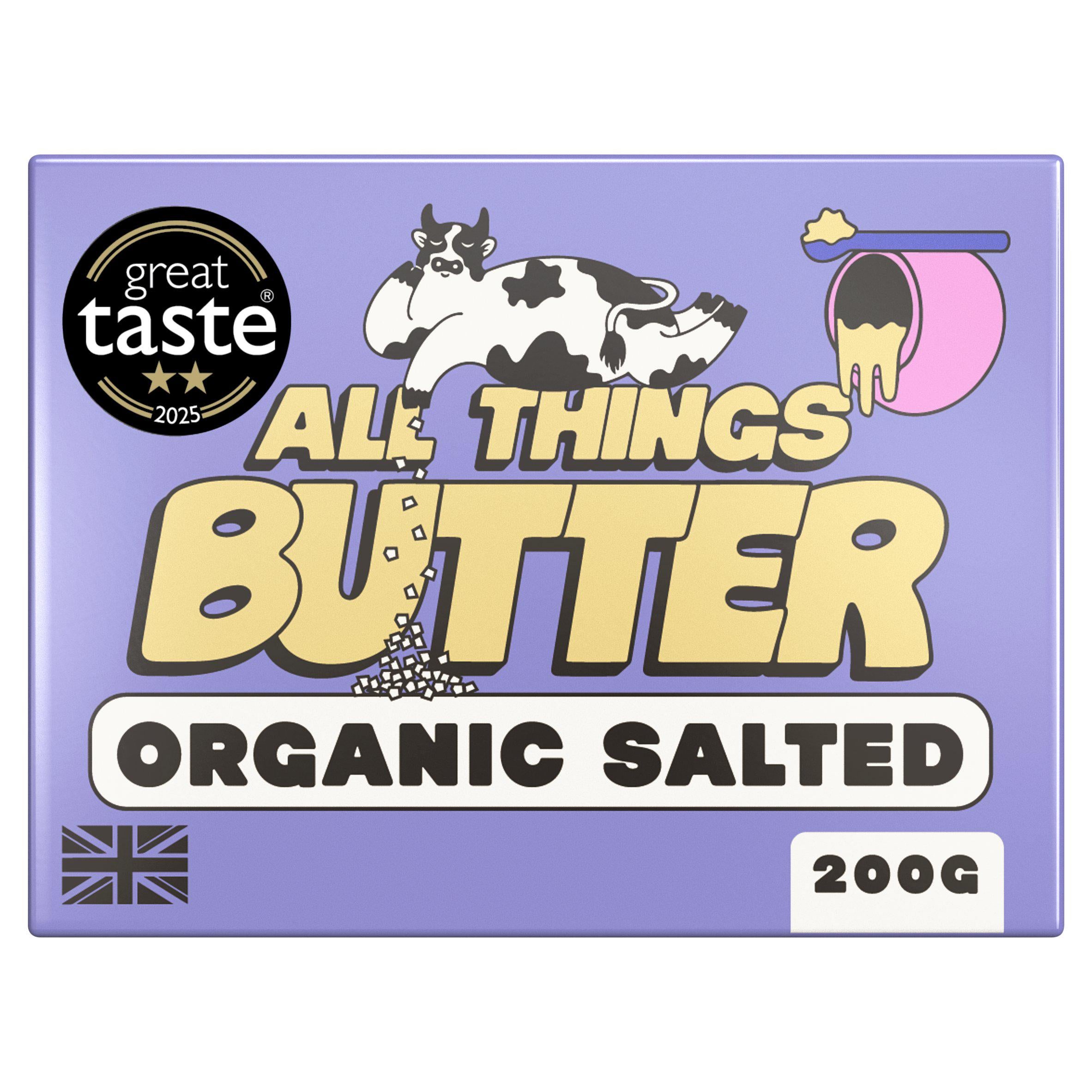 All Things Butter organic salted British butter 200g (British brand)