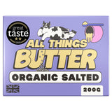 All Things Butter organic salted British butter 200g (British brand)