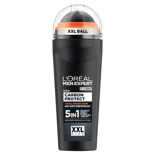 L'Oréal Men Expert Carbon Protect 48H Roll On Anti Perspirant Deodorant Large XXXL 100ml GOODS Sainsburys   