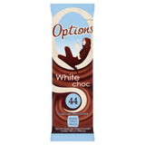Options instant white hot chocolate drink 11g sachet (British brand)