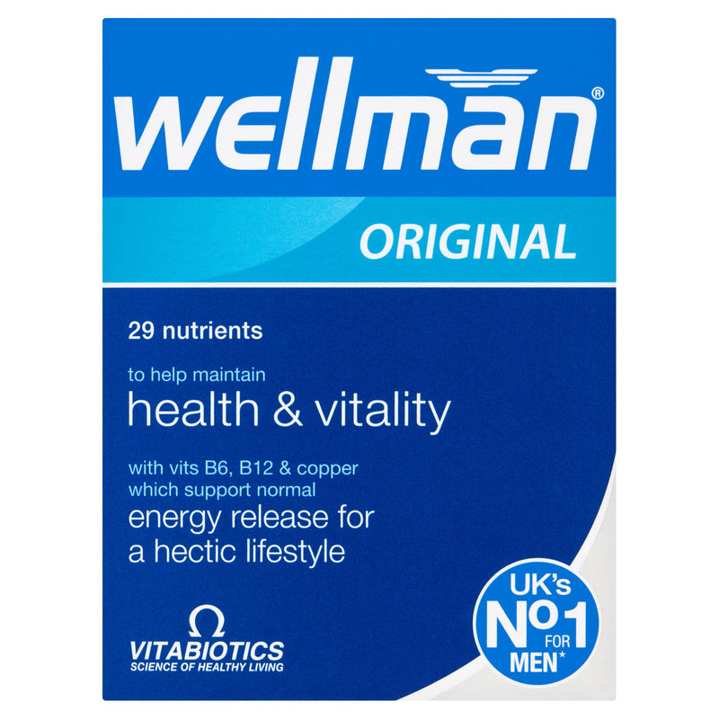 Vitabiotics Wellman men's multivitamin 30 tablets - British product