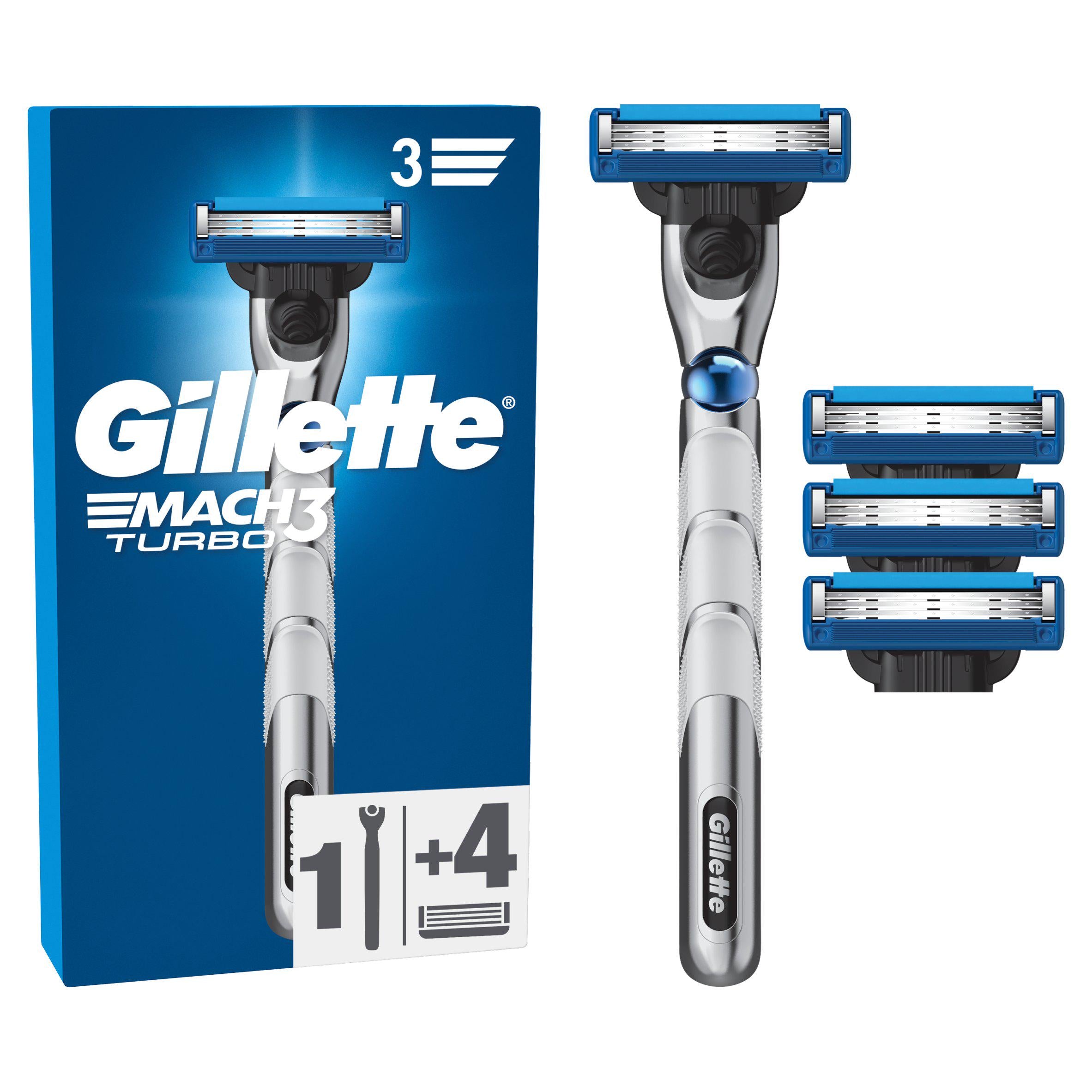 Gillette Mach3 Turbo Razor Handle 3D Motion, UK version