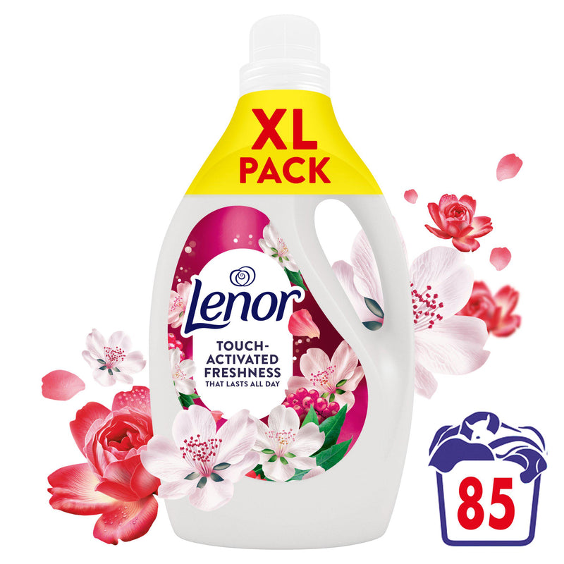 Lenor fabric conditioner Wild Berries & Jasmine 85 washes, imported from the UK
