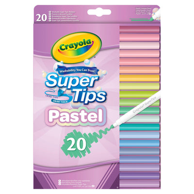 Sainsburys Crayola Supertips Pastel Markers Pack of 20- Buy online at McGrocer