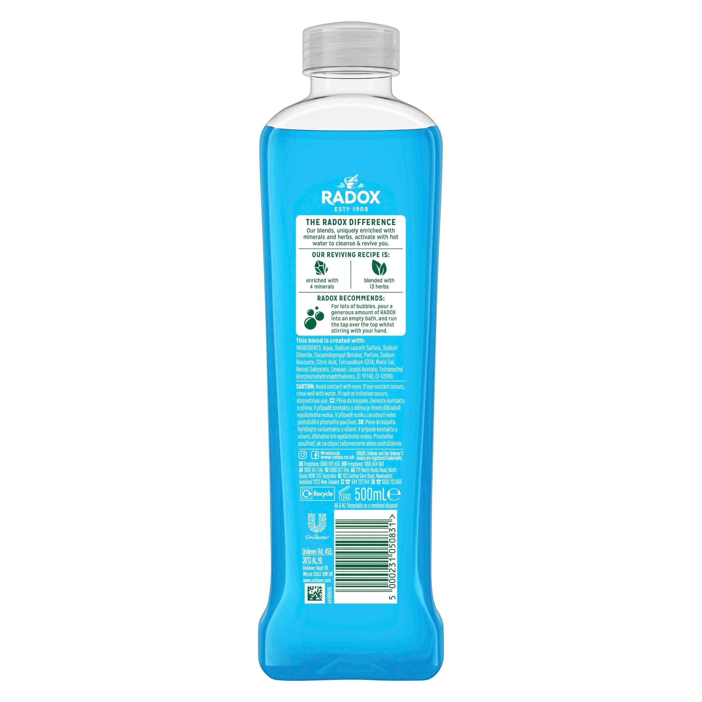 Radox Muscle Soak Bath Soak 500ml bottle, UK version