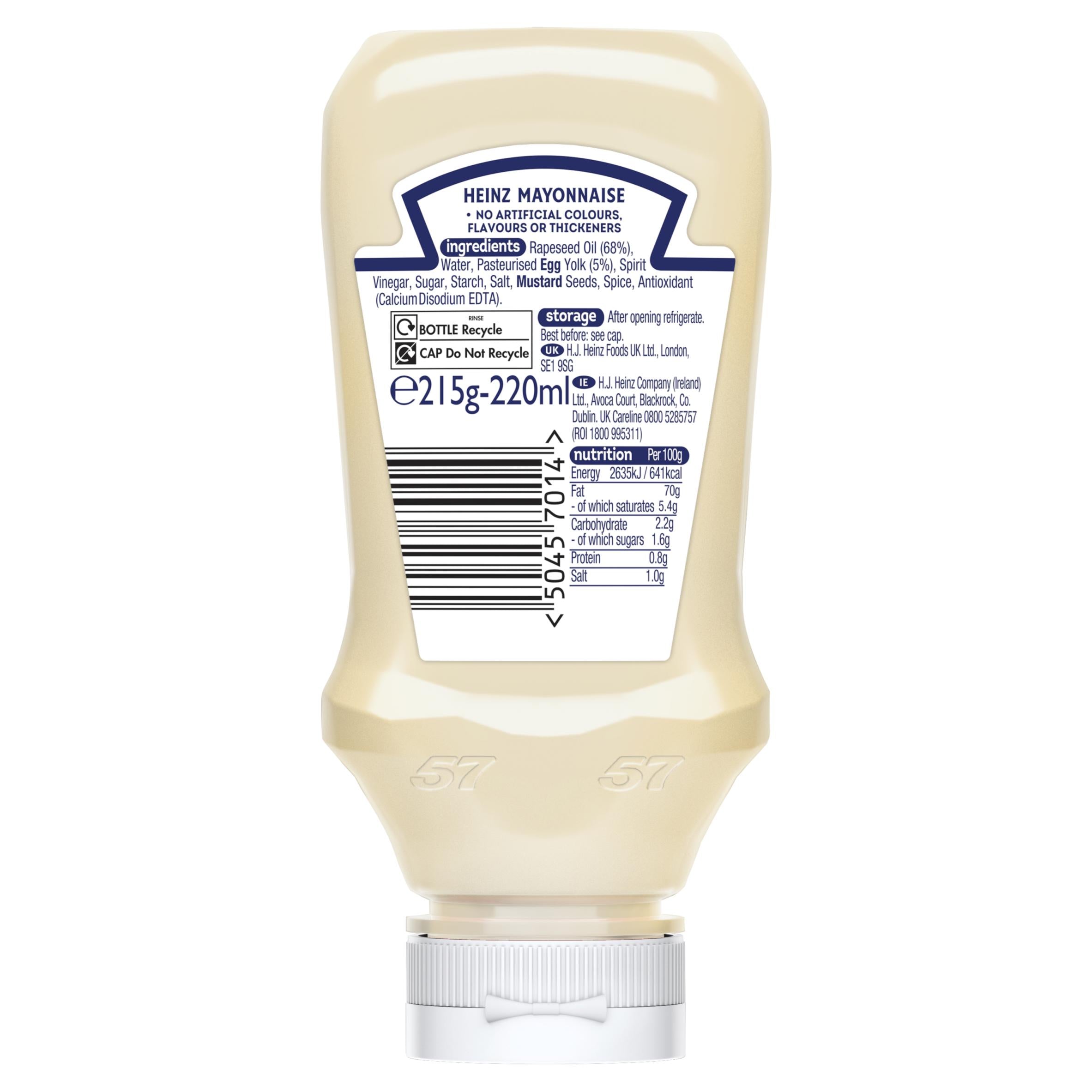Heinz Seriously Good Mayonnaise 215g jar, UK version
