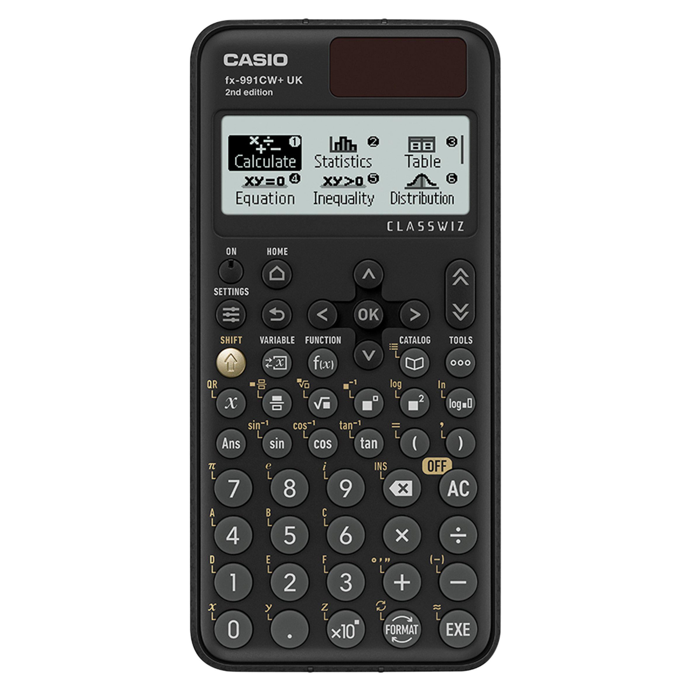 Casio FX-991CW+ scientific calculator, UK version