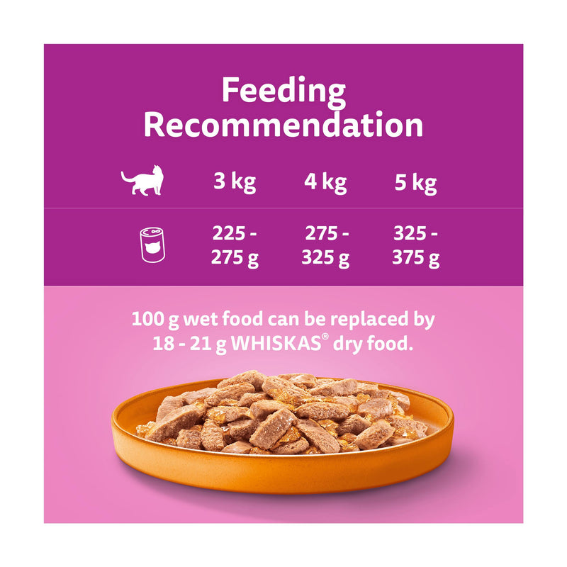 Whiskas Farm Menu wet cat food jelly 6x400g (British brand)