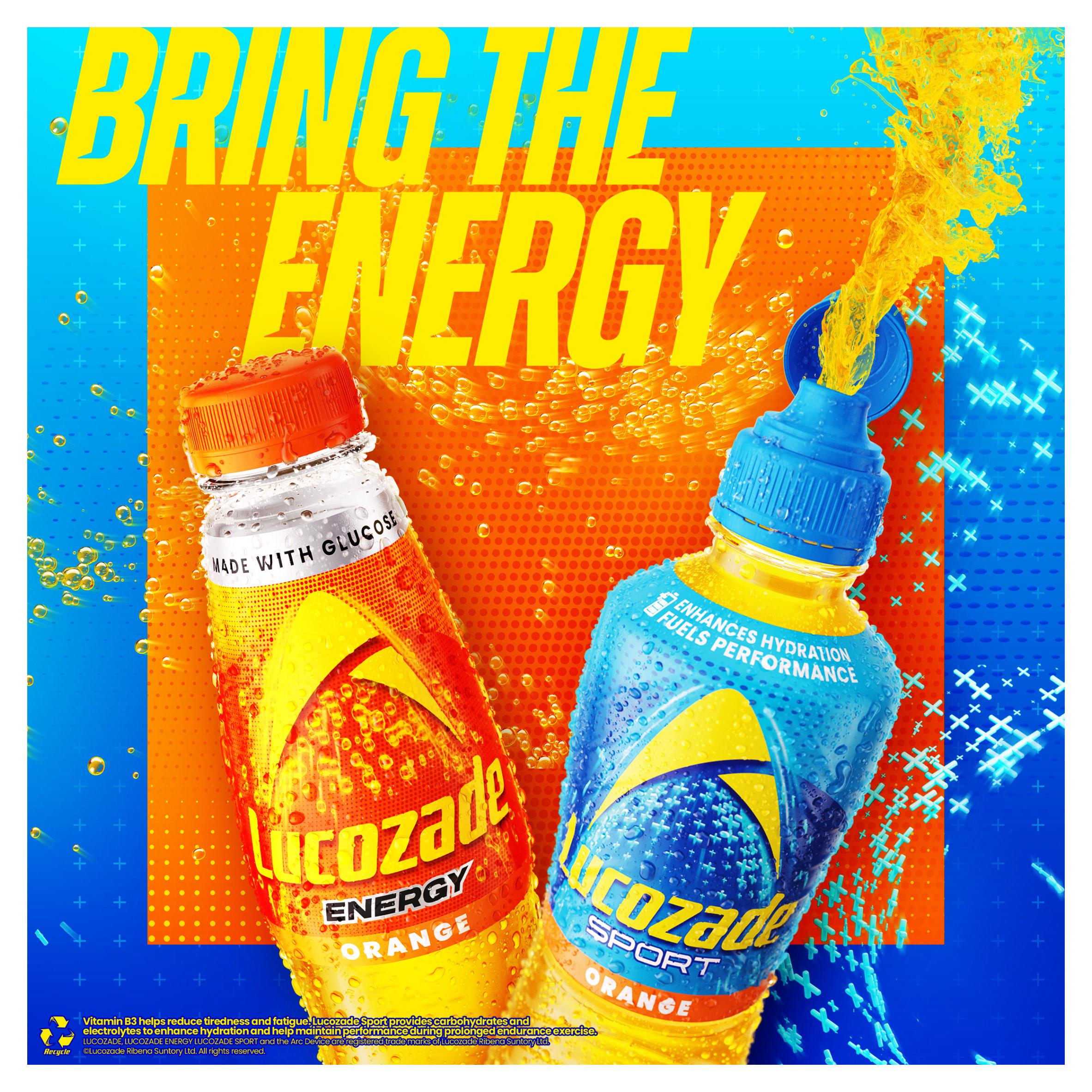 Lucozade Orange sports drink 900ml - British product
