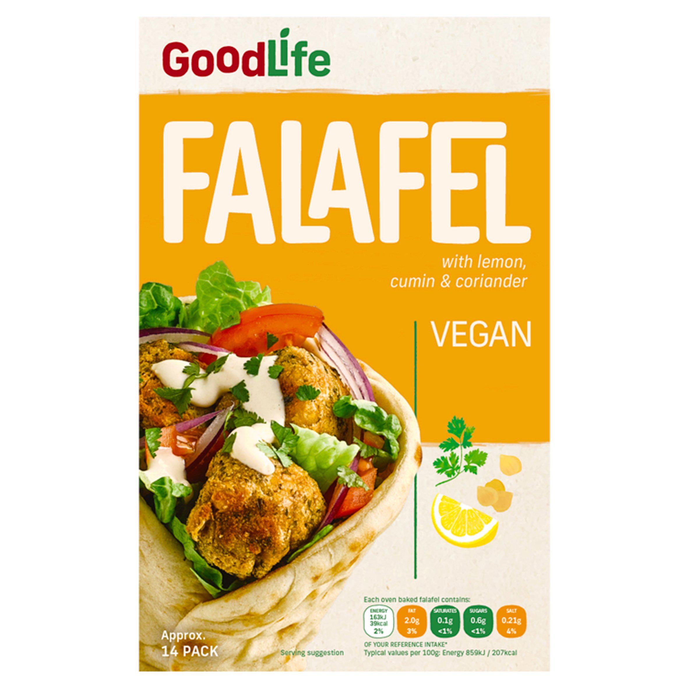 Good Life falafel with chickpea cumin coriander 280g - British product
