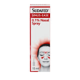 Sudafed Sinus Ease nasal decongestant spray 15ml, UK version