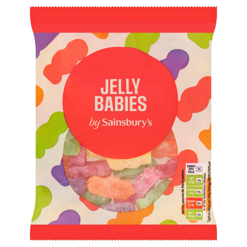 Sainsbury's Jelly Babies fruit flavour jelly 200g , UK version