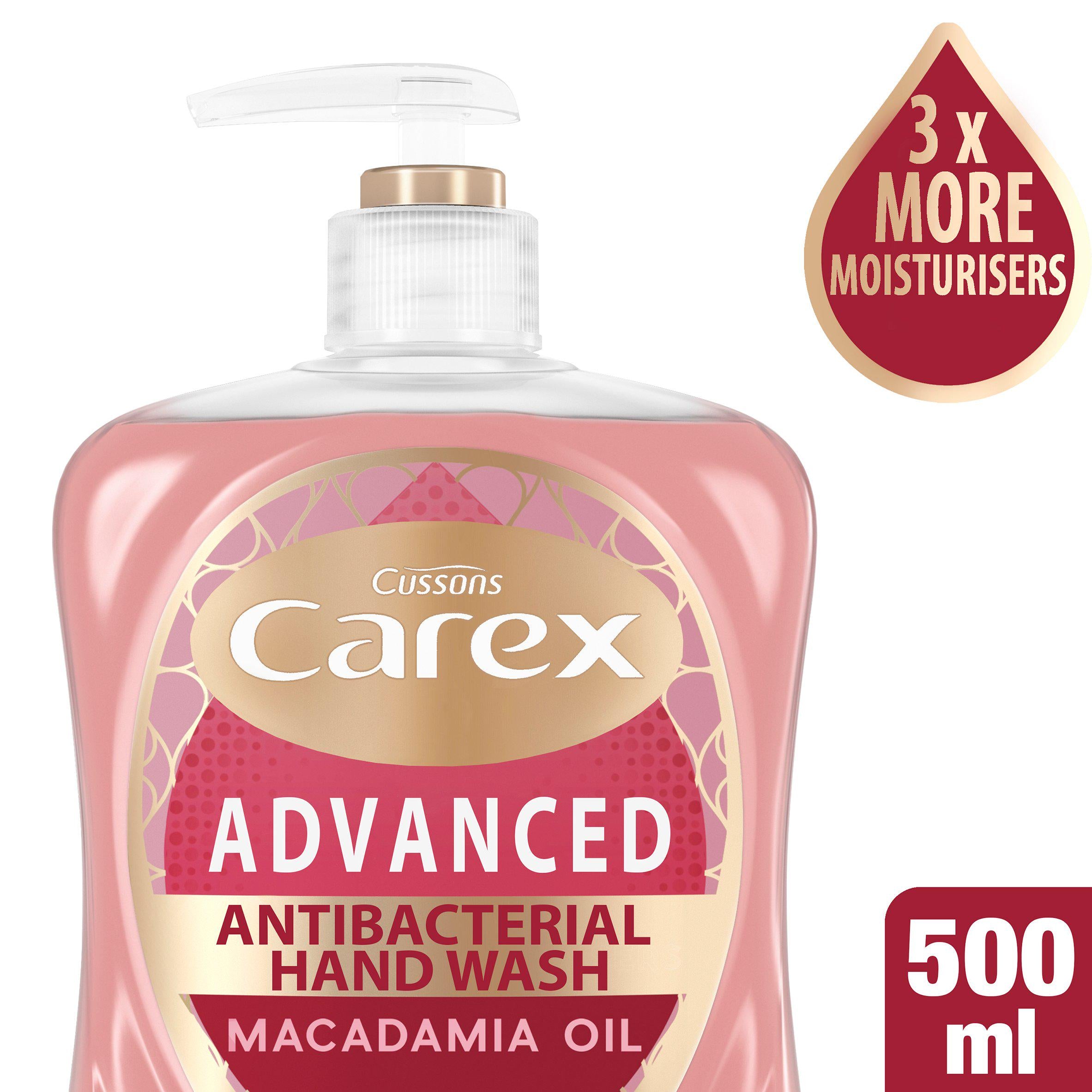 Savon pour les mains Carex Huile de macadamia 500 ml - Produit britannique