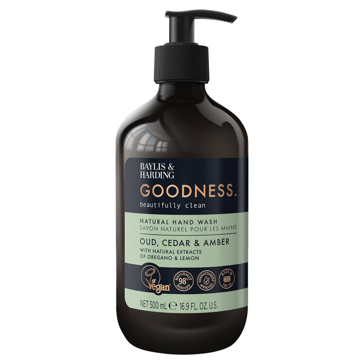 Baylis & Harding Oud & Cedar Hand Wash 500ml (British brand)