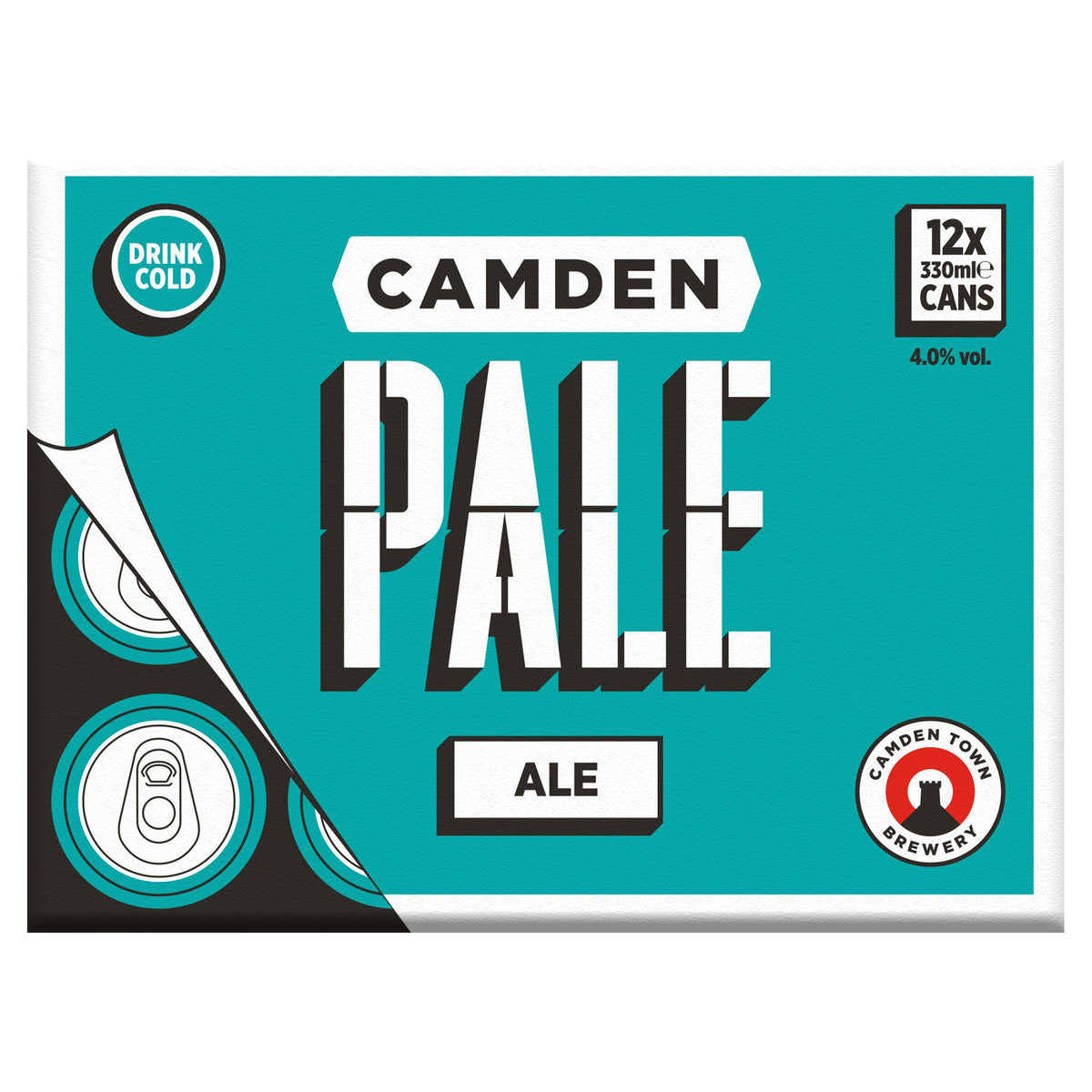 Camden pale ale cans 12x330ml - British product