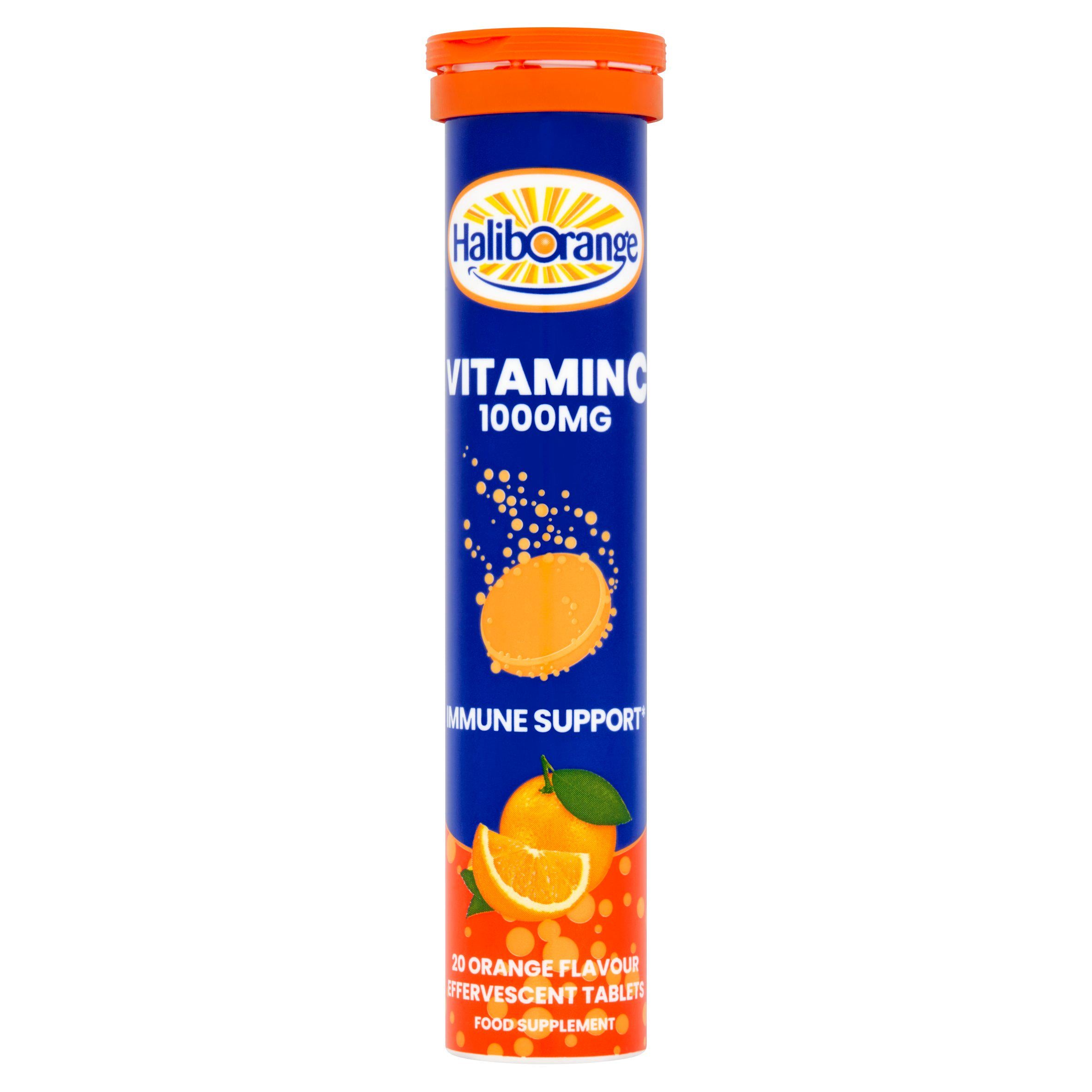 Haliborange Vitamin C effervescent tablets 1000mg 20 pack (British brand)