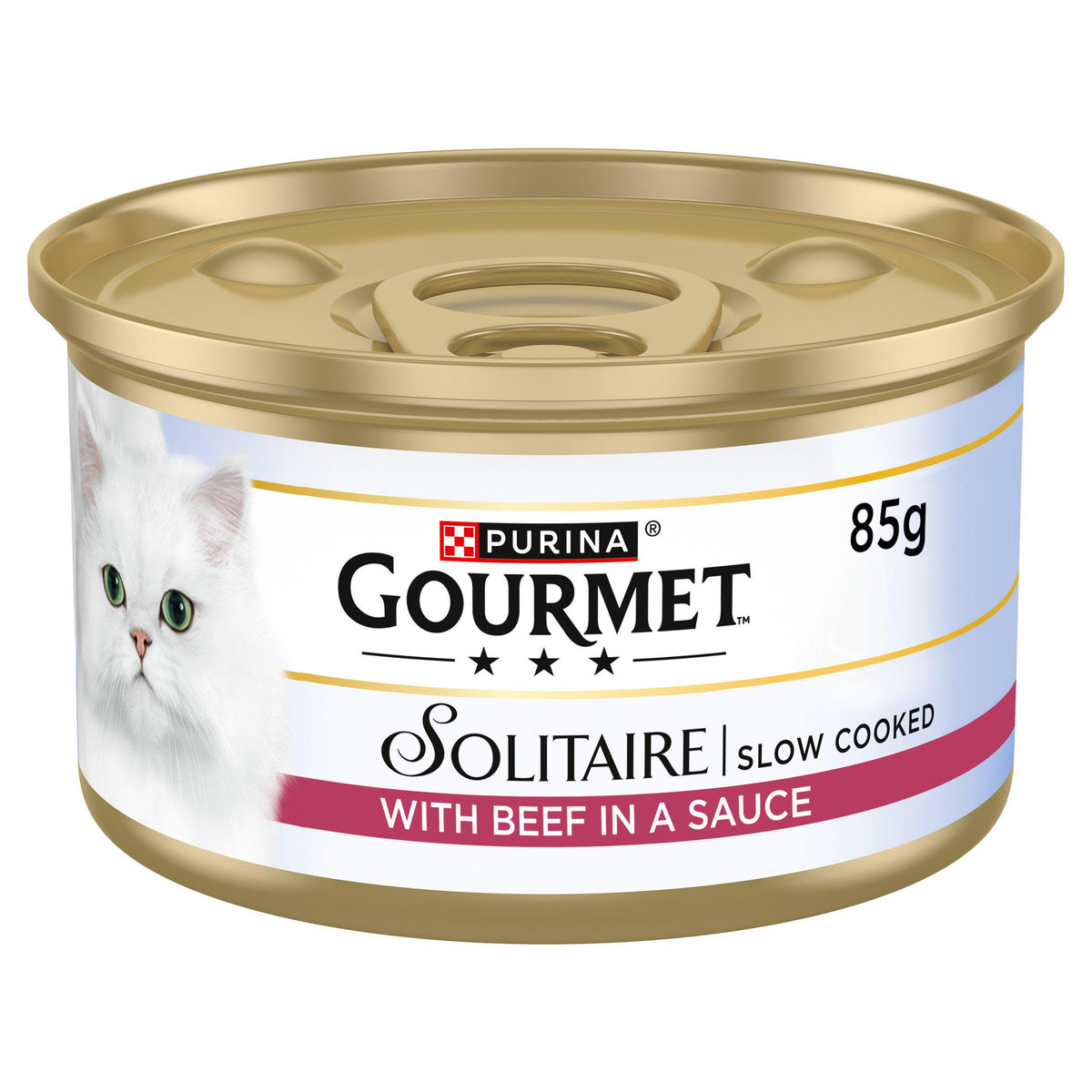 Gourmet Solitaire wet cat food beef 85g (British brand)
