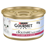 Gourmet Solitaire wet cat food beef 85g (British brand)