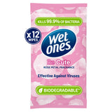 Wet Ones Be Cute Antibacterial Hand & Body Wipes Rose Petal x12