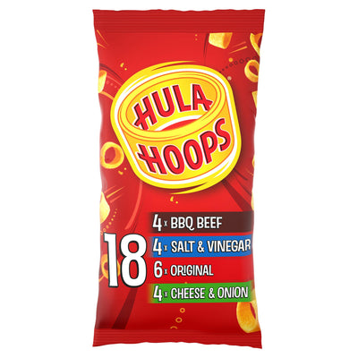 Sainsburys Hula Hoops Variety Multipack Potato Rings 18 packs- Buy online at McGrocer
