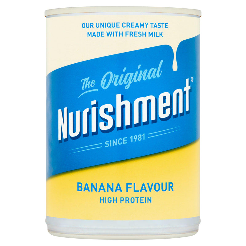 Nurishment banana flavoured milk drink original 400g (British brand)