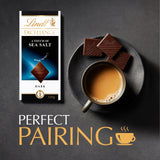 Lindt dark sea salt chocolate bar 100g, imported from the UK