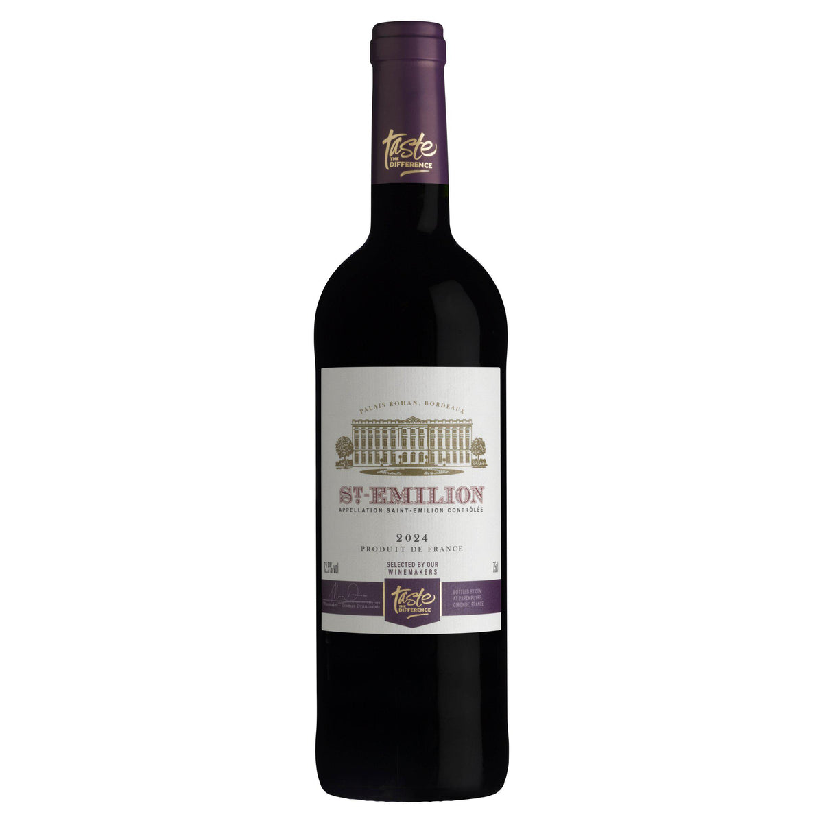 Sainsbury's St-Emilion red wine 75cl, imported from the UK