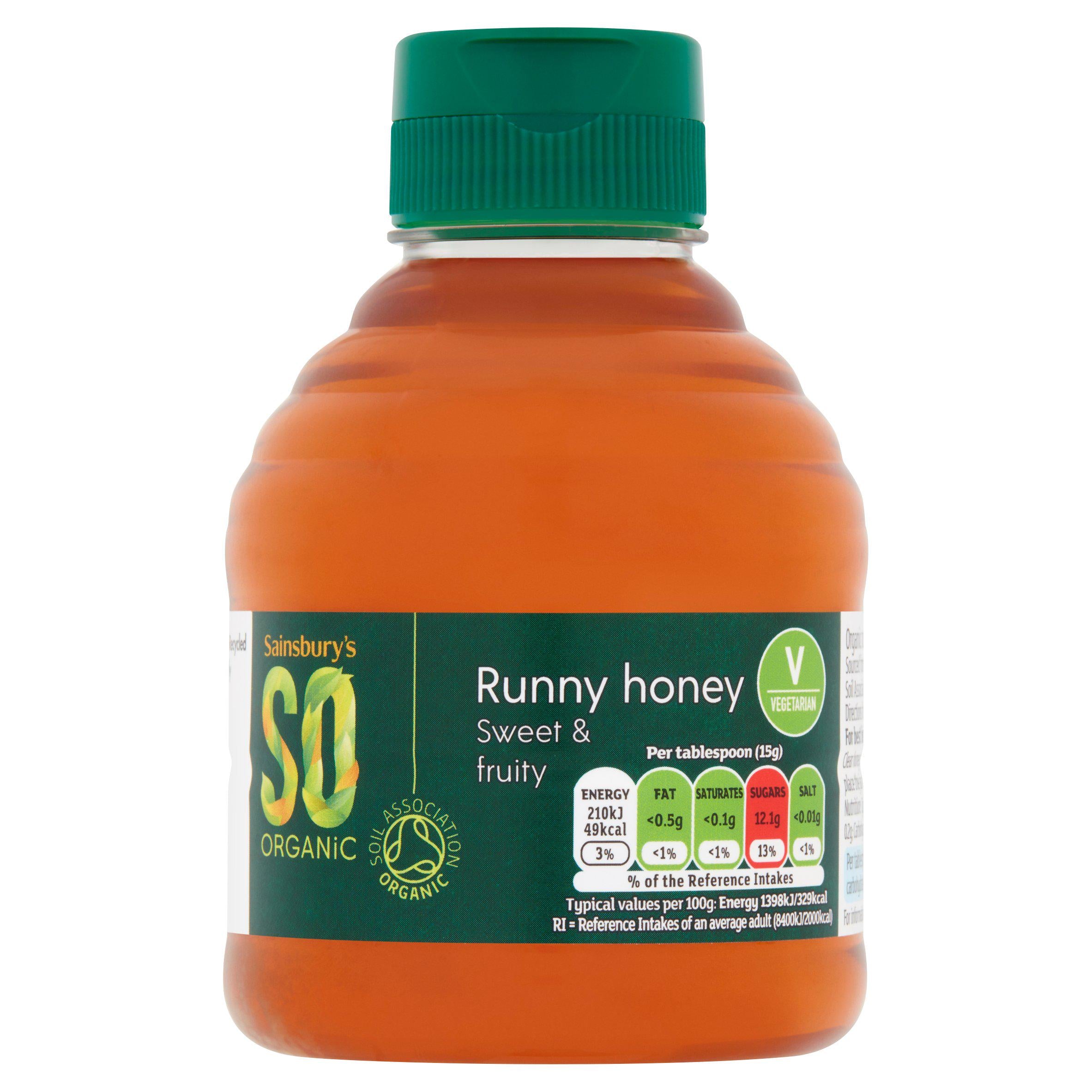 Sainsbury's Organic Squeezy Honey 340g - British product