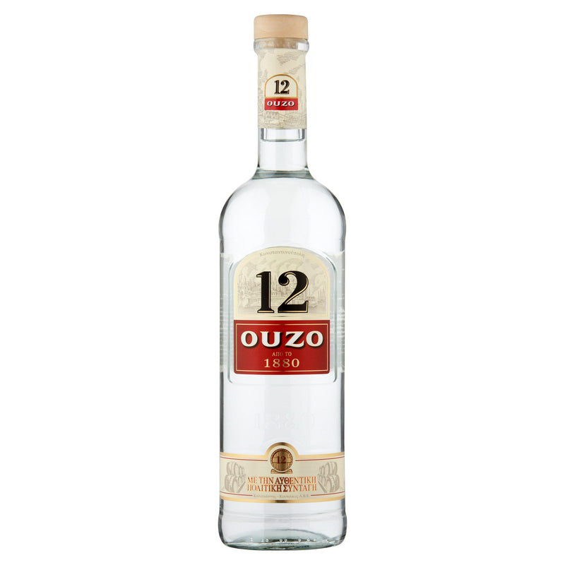Ouzo 12 aniseed liqueur 70cl, UK version