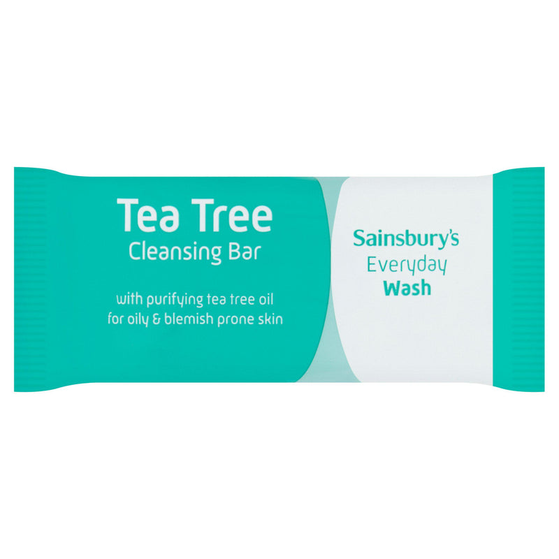 Sainsbury's Tea Tree Bar Soap 125g - British product
