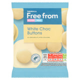Sainsbury's free from white chocolate buttons 25g, UK version