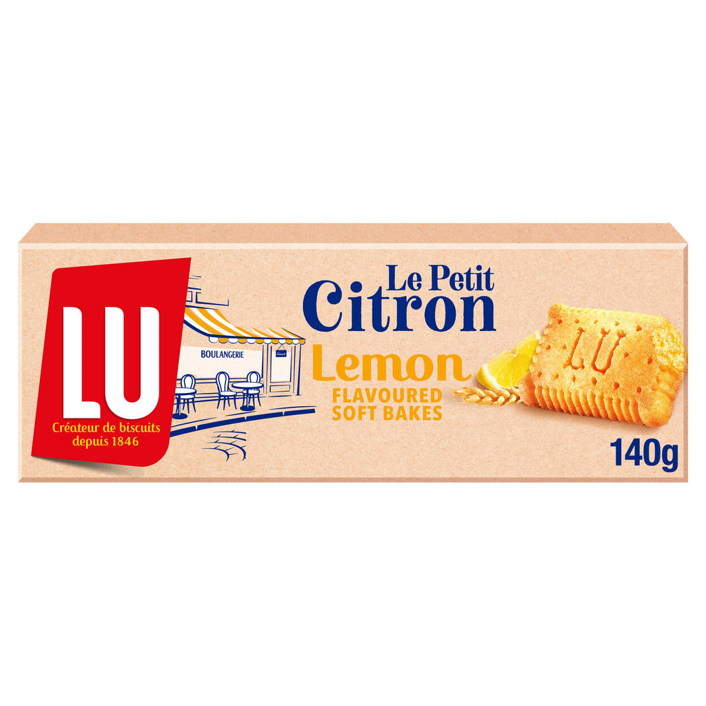 LU Le Petit Citron Lemon Flavoured Soft Bakes Biscuits 140g