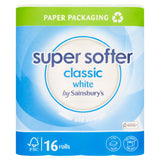 Sainsbury's Super Softer Classic toilet tissue 16 rolls, imported from the UK