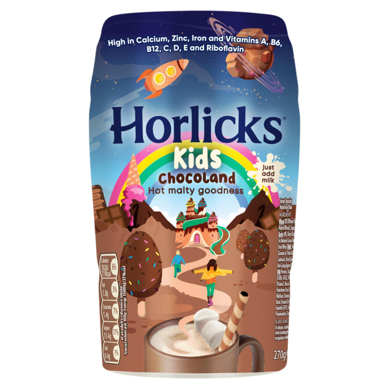 Horlicks Kids Chocoland malted chocolate drink 270g, UK version