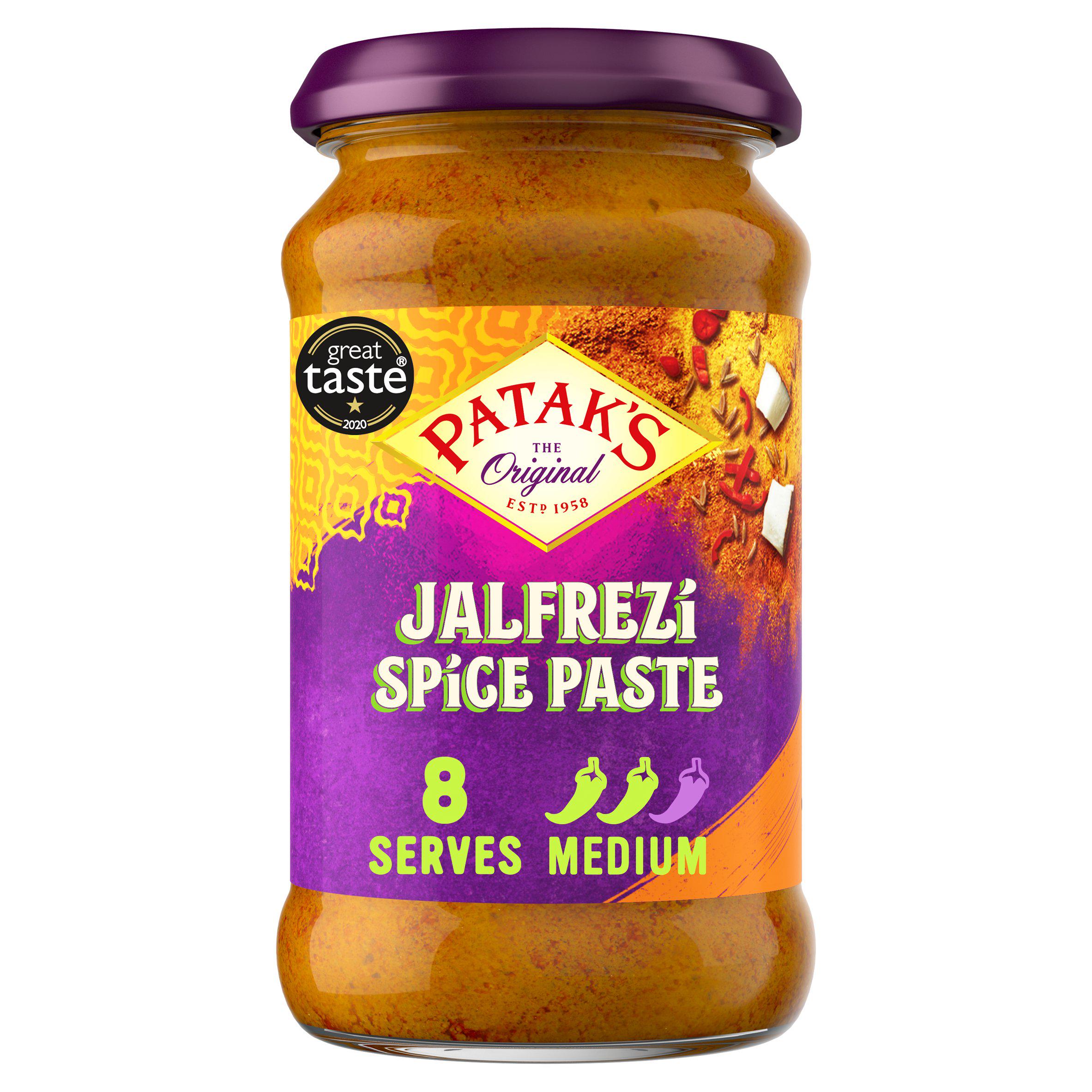 Patak's Jalfrezi spice paste 283g, UK version