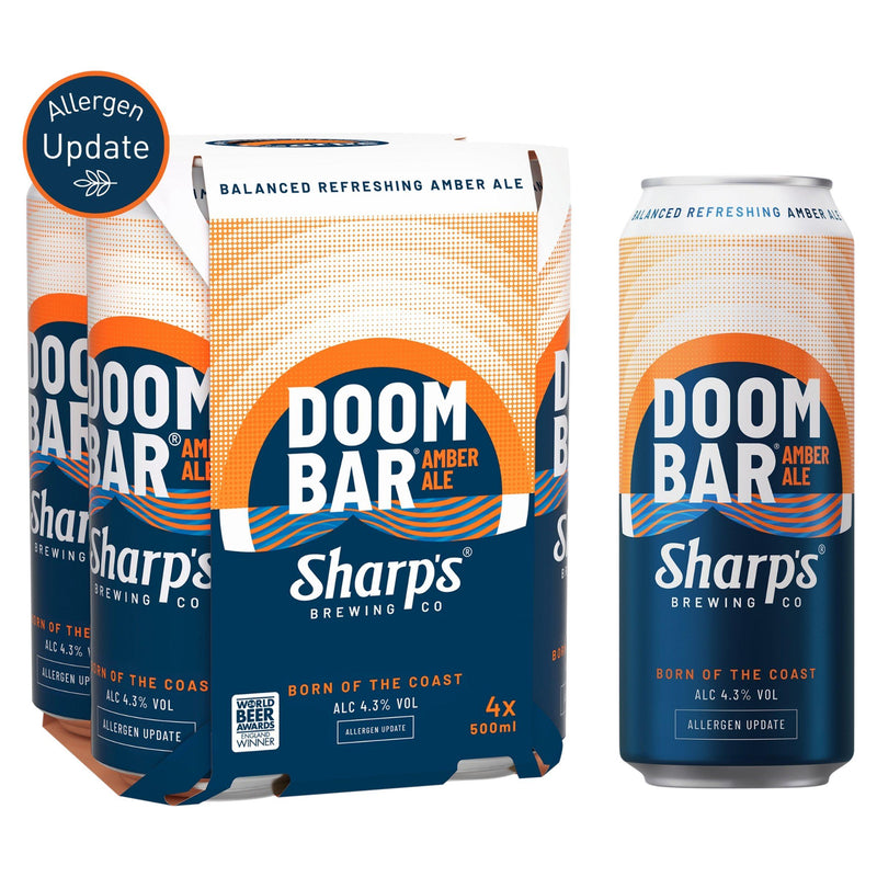 Sharp's Doom Bar Amber Ale cans 4 x 500ml, UK version