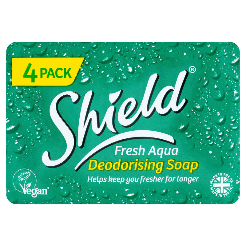 Shield Aqua Soap Bars Pack 4x115g (British brand)