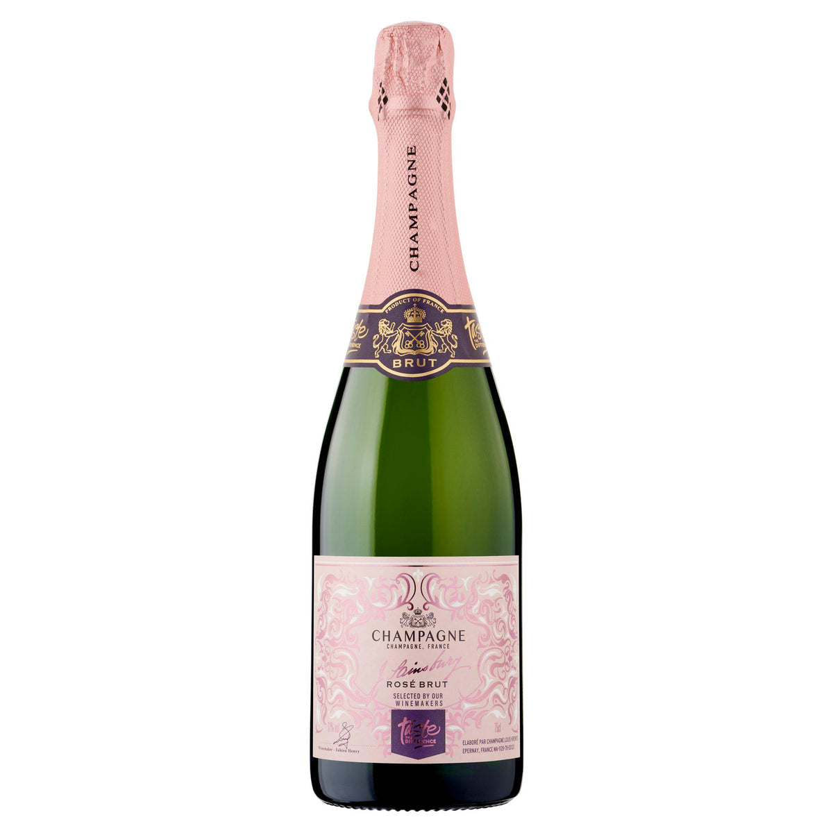 Sainsbury's Brut Rosé Champagne 75cl, imported from the UK