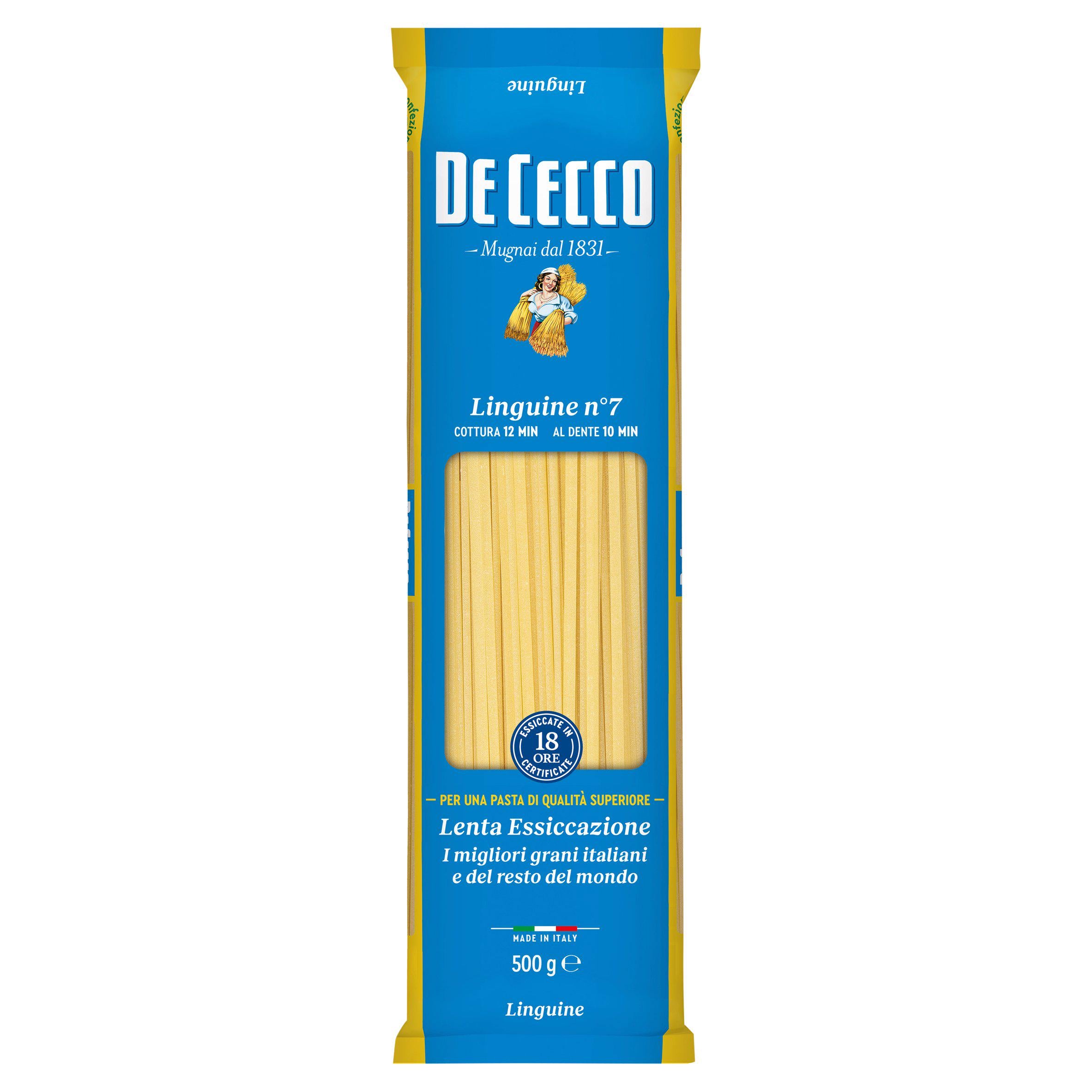 De Cecco linguine pasta 500g, UK version