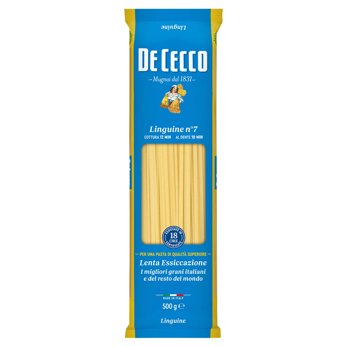 De Cecco linguine pasta 500g, UK version
