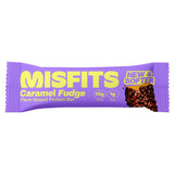 Misfits plant based protein bar caramel fudge 50g, imported from the UK